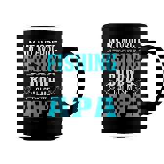 Apa Grandpa Fishing Gift My Favorite Fishing Buddy Calls Me Apa Coffee Mug - Seseable