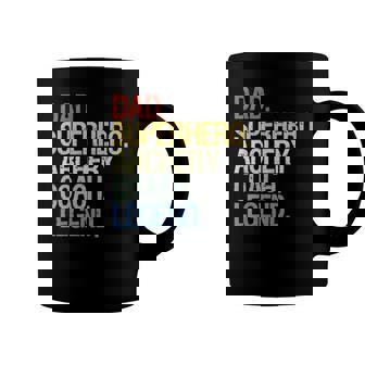 Archery Coach Dad Superhero Archery Coach Legend Coffee Mug | Mazezy