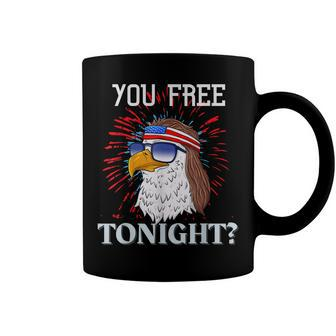 Are You Free Tonight 4Th Of July American Bald Eagle Coffee Mug - Seseable