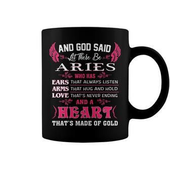 Aries Girl And God Said Let There Be Aries Girl Coffee Mug - Seseable