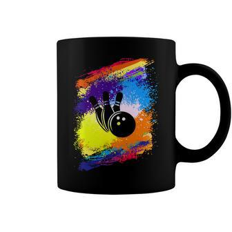 Art Watercolor 119 Bowling Bowler Coffee Mug - Seseable