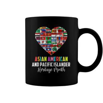 Asian American And Pacific Islander Heritage Month Heart Coffee Mug | Mazezy