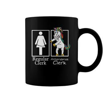 Attendance Clerk Regular Unicorn Office Team Gifts Coffee Mug | Mazezy