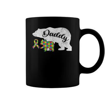 Autism Bear Daddy S Mens Autism Awareness Ribbon Dad Coffee Mug | Mazezy