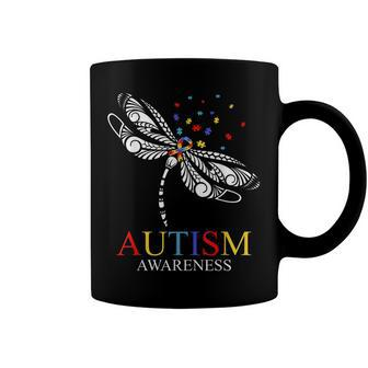 Autism Dragonfly Autism Awareness Kid Puzzle Coffee Mug - Seseable