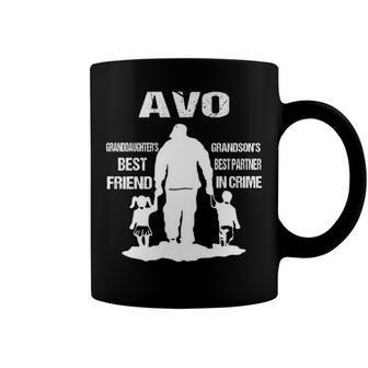 Avo Grandpa Gift Avo Best Friend Best Partner In Crime Coffee Mug - Seseable