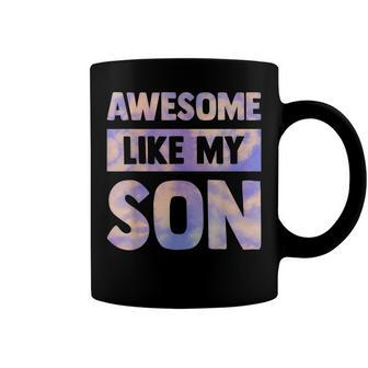 Awesome Like My Son Matching Fathers Day Family Kid Tie Dye Coffee Mug - Seseable