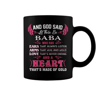 Baba Grandma Gift And God Said Let There Be Baba Coffee Mug - Seseable