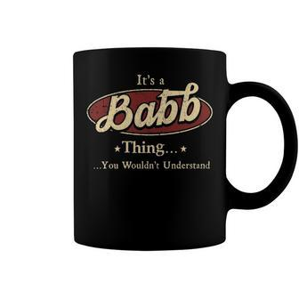 Babb Shirt Personalized Name Gifts T Shirt Name Print T Shirts Shirts With Names Babb Coffee Mug - Seseable
