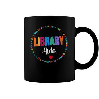 Back To School Libraria Crew Library Aide School Librarian Coffee Mug | Mazezy
