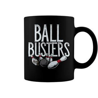 Ball Busters Funny Team Name180 Bowling Bowler Coffee Mug - Seseable
