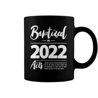 Baptized In 2022 Bible Acts 238 Vbs Christian Baptism Jesus Coffee Mug | Mazezy