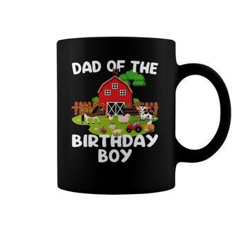 Barnyard Birthday Farm Animals Dad Birthday Boy Coffee Mug | Mazezy