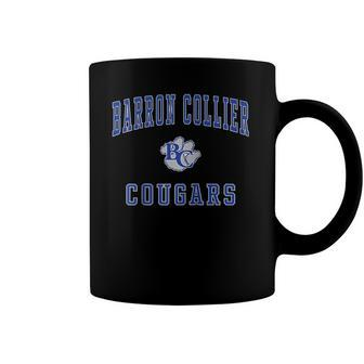 Barron Collier High School Cougars Raglan Baseball Tee Coffee Mug | Mazezy