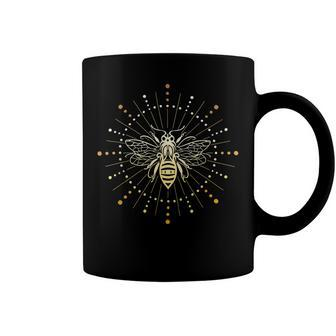 Bee Bee Bee With Sun Honey-Bee With Sun Rays Trendy Summer Style Coffee Mug - Monsterry CA