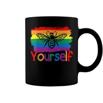 Bee Bee Bee Yourself Butterfly Gay Pride Lgbtq Funny Rainbow Bee Bee V2 Coffee Mug - Monsterry UK