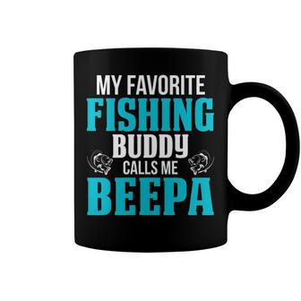 Beepa Grandpa Fishing Gift My Favorite Fishing Buddy Calls Me Beepa Coffee Mug - Seseable