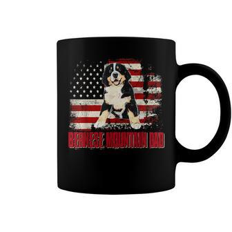Bernese Mountain Dad American Flag 4Th Of July Dog Lovers V2 Coffee Mug - Seseable
