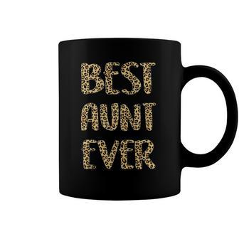 Best Aunt Ever Leopard Print Funny Mothers Day For Auntie Coffee Mug | Mazezy