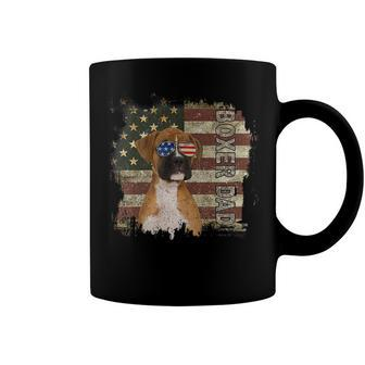 Best Boxer Dad Ever American Flag 4Th Of July Boxer Lovers Coffee Mug - Seseable