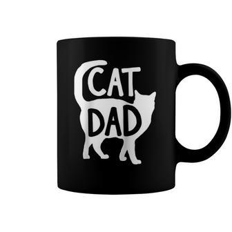 Best Cat Dad Fathers Day Men Kitty Daddy Papa Gift Raglan Baseball Tee Coffee Mug | Mazezy
