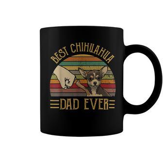 Best Chihuahua Dad Ever Retro Vintage Sunset Coffee Mug - Monsterry UK