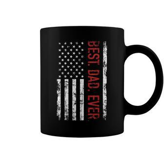 Best Dad Ever Us American Flag For Fathers Day Coffee Mug - Monsterry