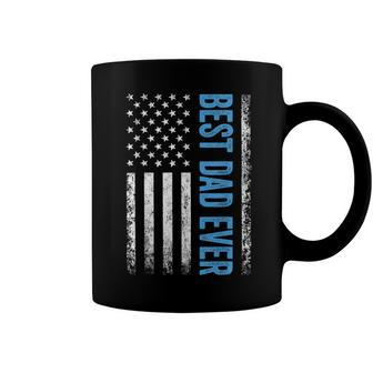 Best Dad Ever Us American Flag Gift For Fathers Day  Coffee Mug