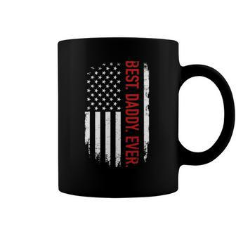 Best Daddy Ever Us American Flag Vintage For Fathers Day Coffee Mug | Mazezy