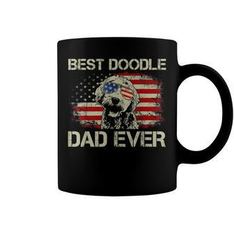 Best Doodle Dad Ever Goldendoodle 4Th Of July Gift Coffee Mug - Seseable