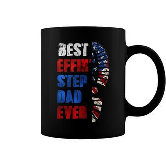 Best Effin’ Step Dad 4Th Of July Ever Shoes Trace Flag Coffee Mug - Seseable