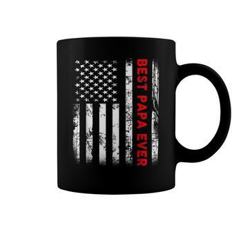 Best Papa Ever American Flag S For Grandpa Fathers Day Coffee Mug - Seseable