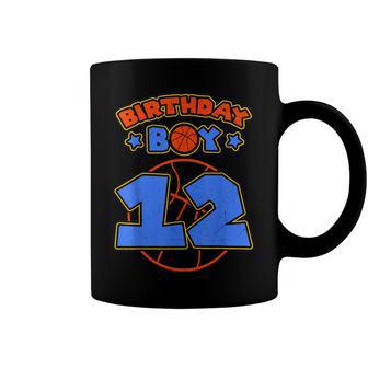 Birthday Boy 12 Basketball Theme Bday Party 12Th Celebration Coffee Mug - Seseable