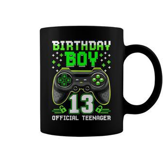 Birthday Boy 13 Years Old Video Game Bday Official Nager Coffee Mug - Seseable