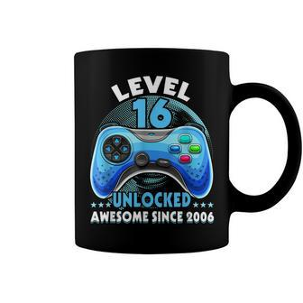 Birthday Boy Video Game Level 16 Unlocked Awesome Since 2006 Coffee Mug - Seseable