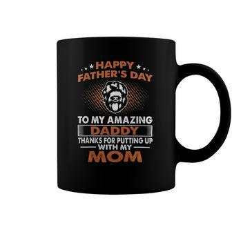 Black Russian Terrier Dog Dad Happy Fathers Day Coffee Mug | Mazezy