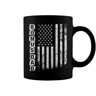 Bonus Dad Gift Fathers Day American Flag 4Th Of July Coffee Mug - Seseable