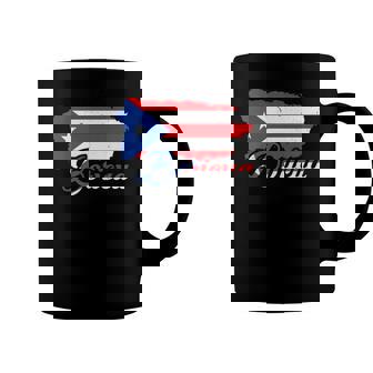 Boricua Puerto Rican Flag Map Of Puerto Rico Coffee Mug | Mazezy