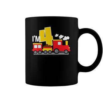Boys 4Th Birthday 4 Years Old Gift Train Toddler Coffee Mug | Mazezy CA