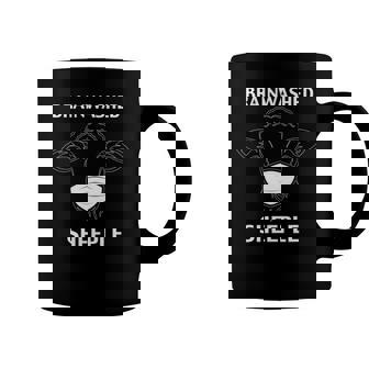 Brainwashed Sheeple Funny Sheep With Face Mask Coffee Mug | Mazezy