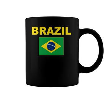 Brazil Brasil Flag Brazilian Flags Jacket Coffee Mug | Mazezy