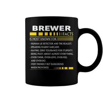 Brewer Name Gift Brewer Facts Coffee Mug - Seseable