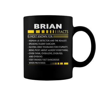 Brian Name Gift Brian Facts Coffee Mug - Seseable