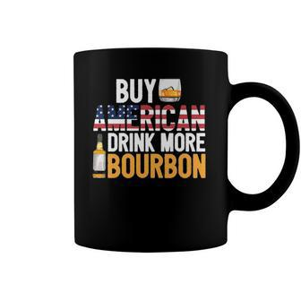 Buy American Drink More Bourbon Funny Whiskey Drinking Coffee Mug | Mazezy