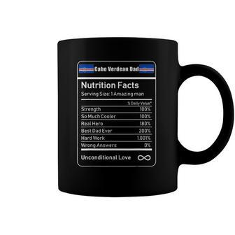 Cabo Verdean Dad Nutrition Facts Coffee Mug | Mazezy