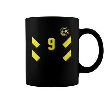 Camiseta Futbol Colombia Soccer Visitante Number 9 Soccer Lover Gift Coffee Mug | Mazezy