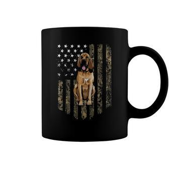 Camo American Flag Bloodhound 4Th Of July Usa Coffee Mug | Mazezy