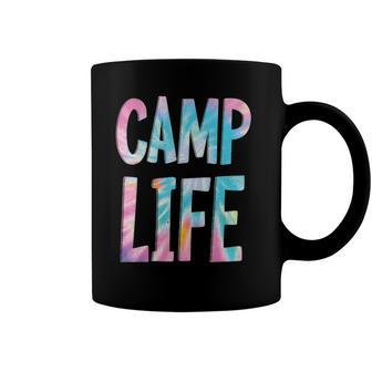 Camp Life Tie-Die Summer Top For Girls Summer Camp Tee Coffee Mug | Mazezy