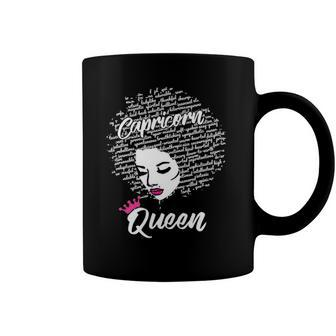 Capricorn Zodiac Birthday Afro Gift For Black Women Coffee Mug | Mazezy