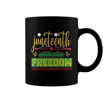 Celebrate Juneteenth Green Freedom African American V2 Coffee Mug - Monsterry CA